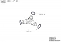 Bosch 0 600 802 013 ASY 100 Hose Repair Connector Spare Parts